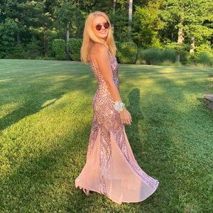 Prom/Formal dress from Night Way Pink with Sequins